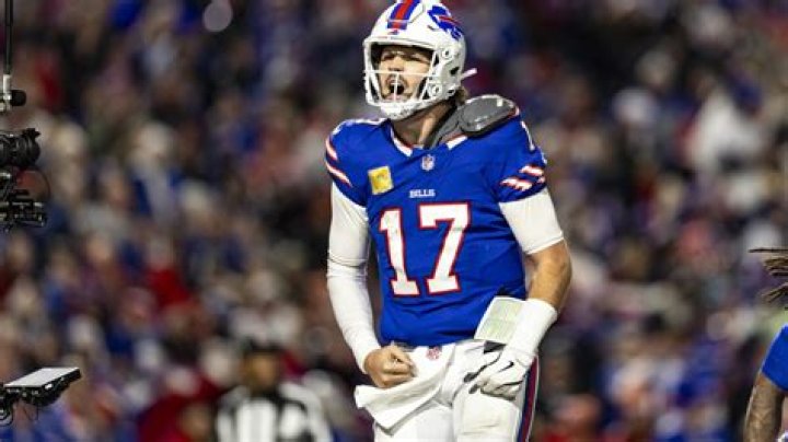 Buffalo Bills quarterback Josh Allen (17) warms up prior to the first half of an NFL wild-card playoff football game against the New England Patriots in Orchard Park, N.Y Patriots Bills Football, Orchard Park, United States - 15 Jan 2022
