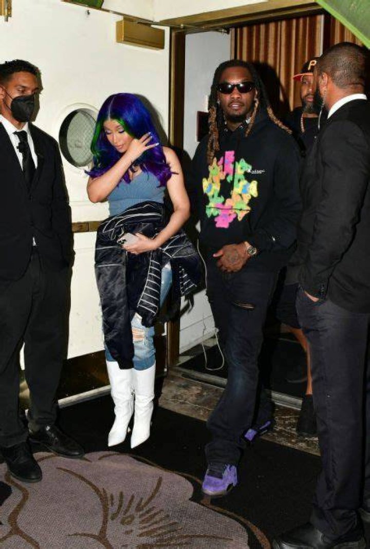 Cardi B was seen leaving dinner at &lsquo;Mastro&rsquo;s Steakhouse&rsquo; in Beverly Hills, CA