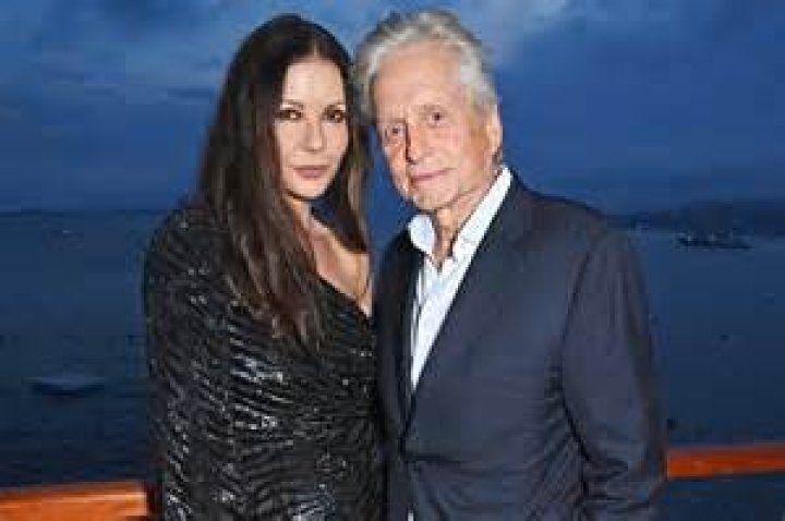 Catherine Zeta Jones & Michael Douglas at an event