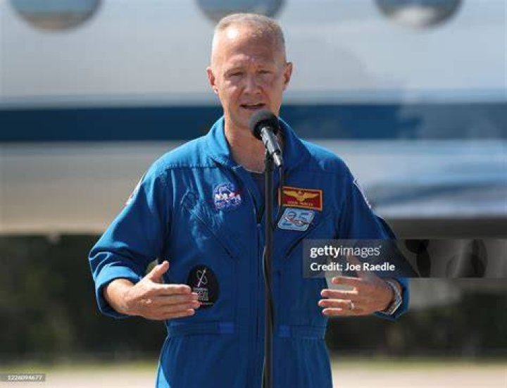 Doug Hurley at a NASA Press Conference