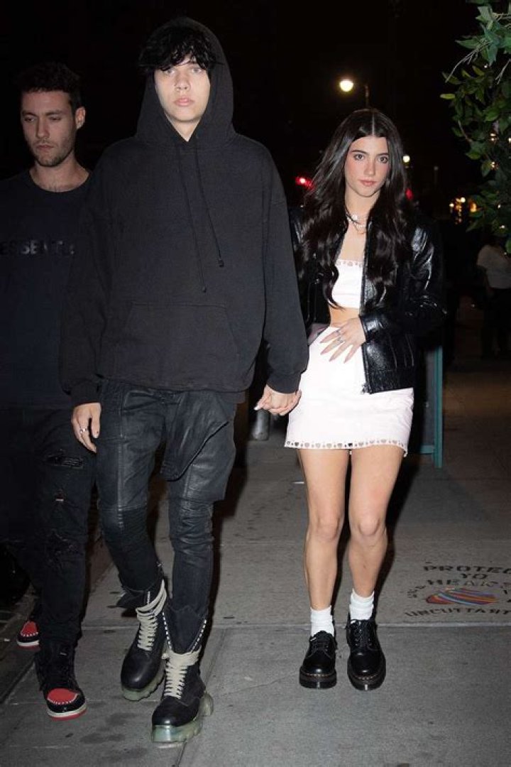 Landon Barker holds hands with rumored new girlfriend, TikTok star Charli D'Amelio as they leave Machine Dun Kelly's Madison Square Garden afterparty at Catch Steakhouse in New York. The rumored couple were joined by Charli's older sister and fellow TikTok star Dixie. Landon's father, Travis Barker was rushed to hospital in LA for an unknown illness. Pictured: Landon Barker,Charli D'Amelio Ref: SPL5322685 290622 NON-EXCLUSIVE Picture by: WavyPeter / SplashNews.com Splash News and Pictures USA: +1 310-525-5808 London: +44 (0)20 8126 1009 Berlin: +49 175 3764 166 World Rights