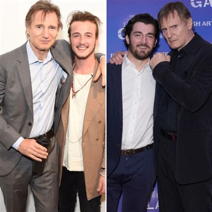 Liam Neeson, Micheal Richardson and Daniel Neeson Celebrities at New York Islanders v New York Rangers, NHL ice hockey match, Madison Square Garden, New York, USA - 10 Jan 2019