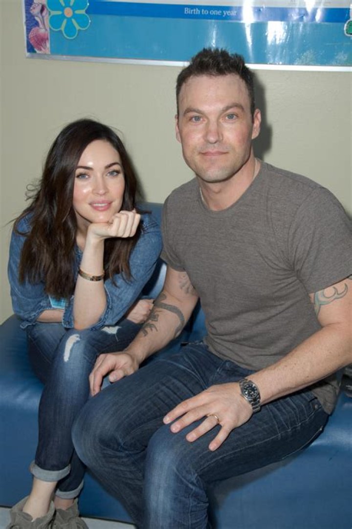 Megan Fox & Brian Austin Green on a red carpet