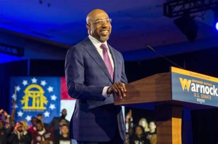 Raphael Warnock Speaks to Supporters