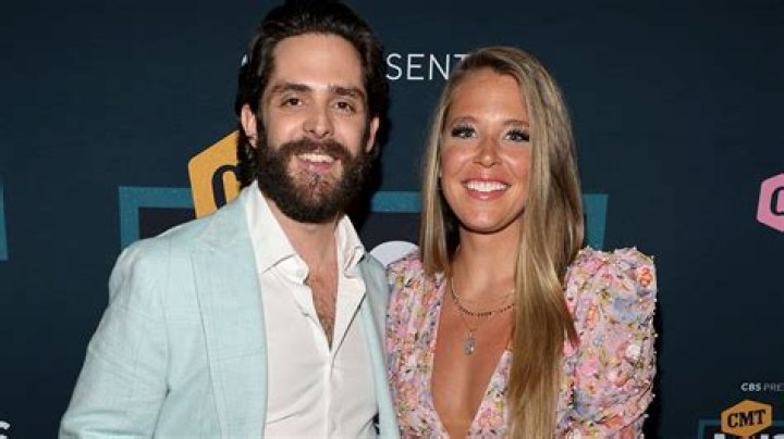 Thomas Rhett, Lauren Akins. Thomas Rhett, left, and Lauren Akins arrive at the 53rd annual Academy of Country Music Awards at the MGM Grand Garden Arena, in Las Vegas 53rd Annual Academy Of Country Music Awards - Arrivals, Las Vegas, USA - 15 Apr 2018