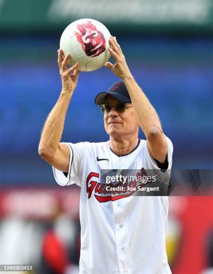 Tom Hanks Throws A Pitch