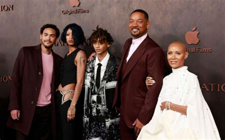 Will Smith with his family